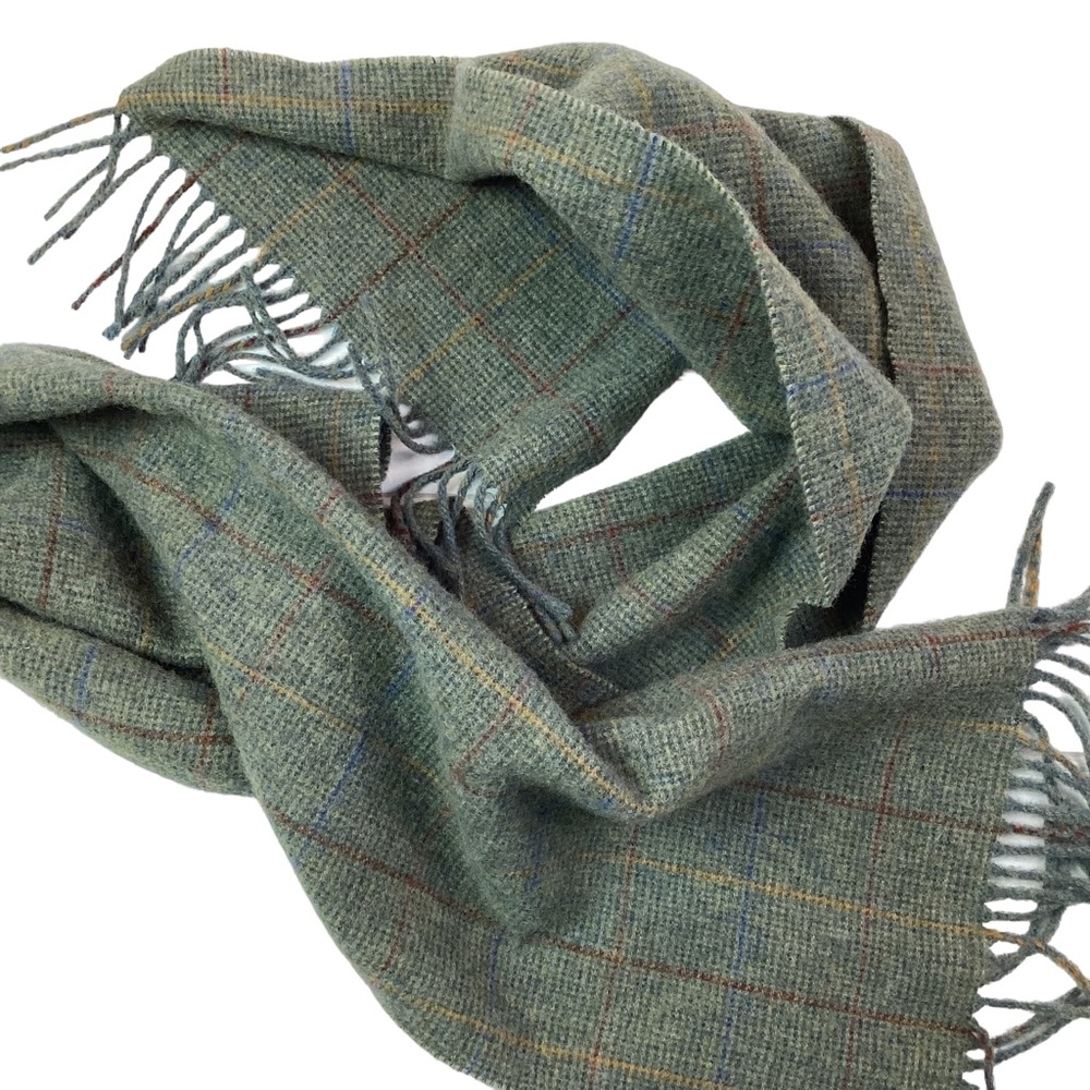 Mackintosh Scotland Wool Plaid Scarf Unisex